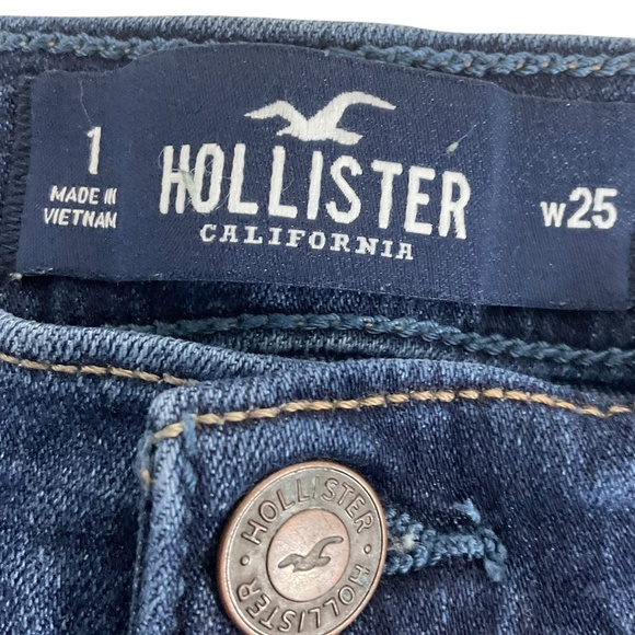 Hollister Mid-Rise Short 3” Hollister Advanced Stretch Jean Shorts Size 1 W25 - Picture 3 of 6